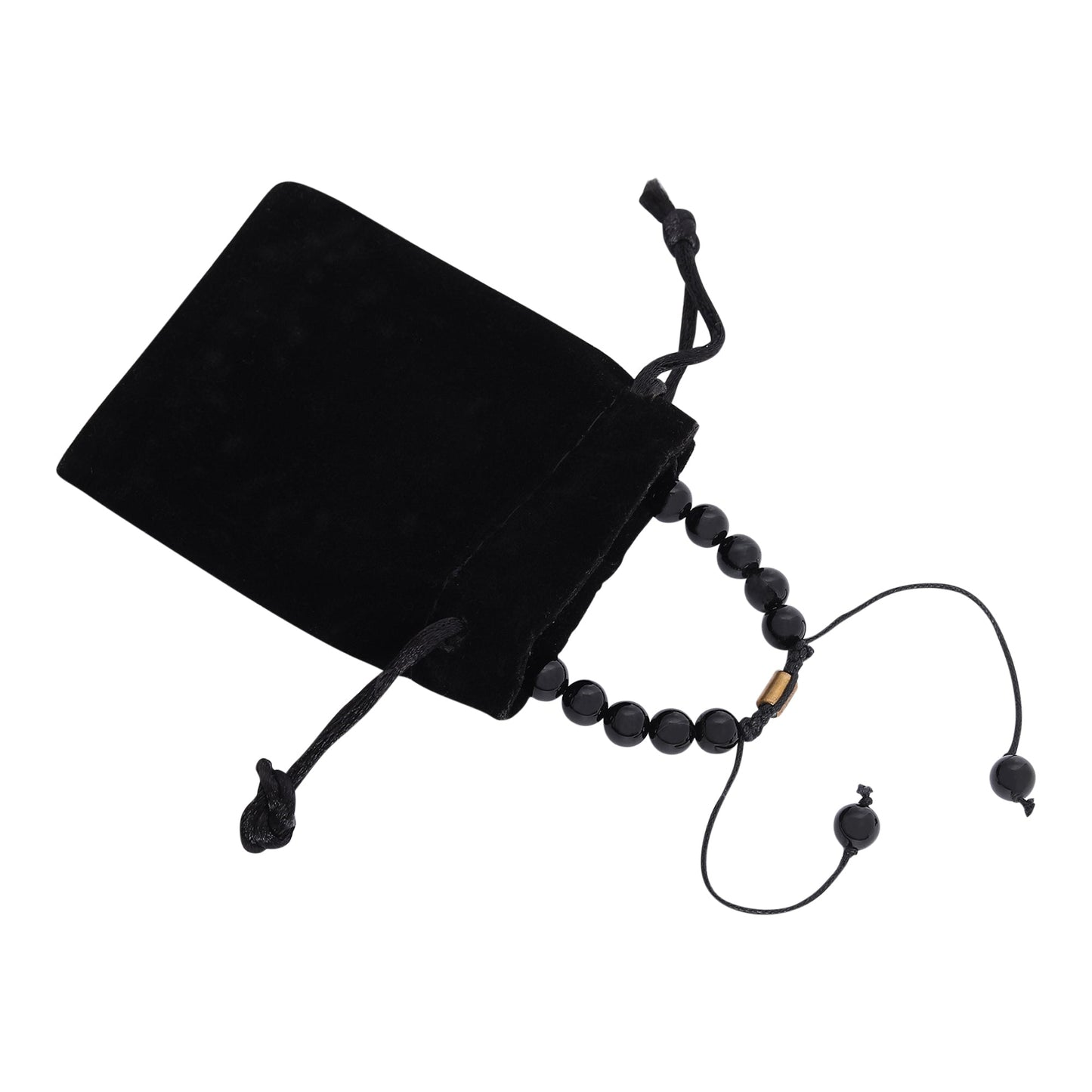 Real Black Tourmaline Certified Gemstone Bracelet