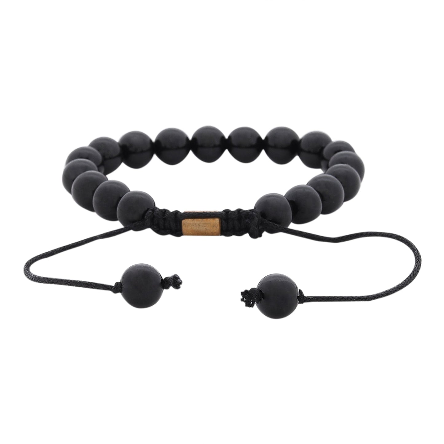 Real Black Tourmaline Certified Gemstone Bracelet