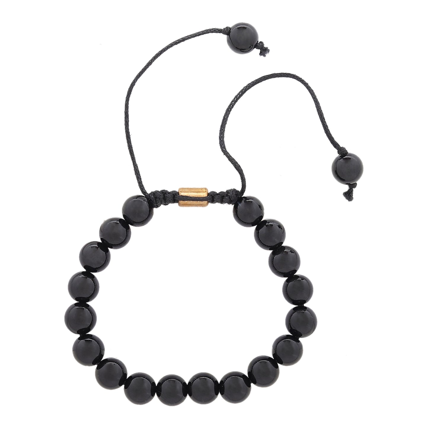 Real Black Tourmaline Certified Gemstone Bracelet
