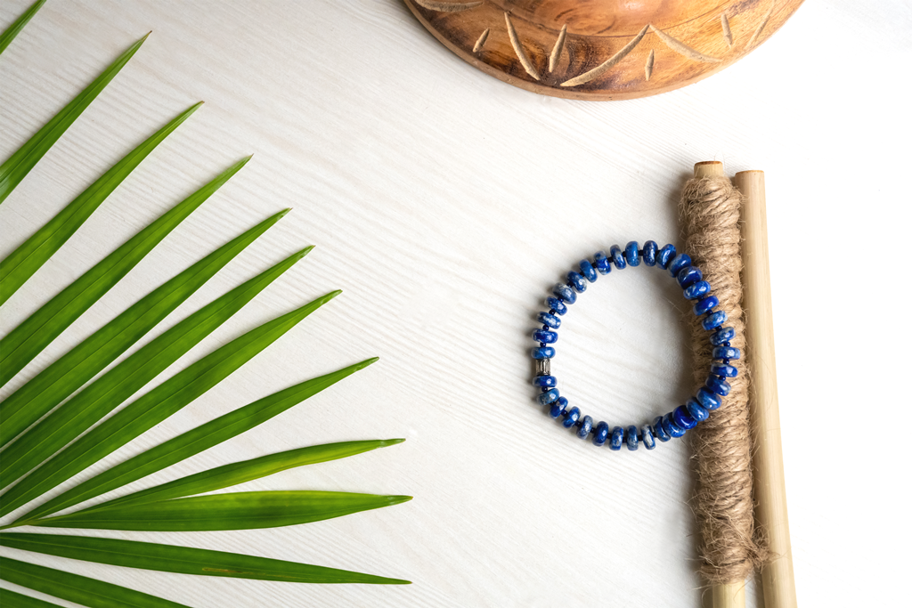 Real Lapis Lazuli Certified Gemstone Bracelet
