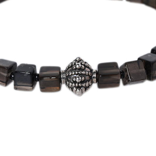 Smoky Quartz Stone Certified Gemstone Bracelet