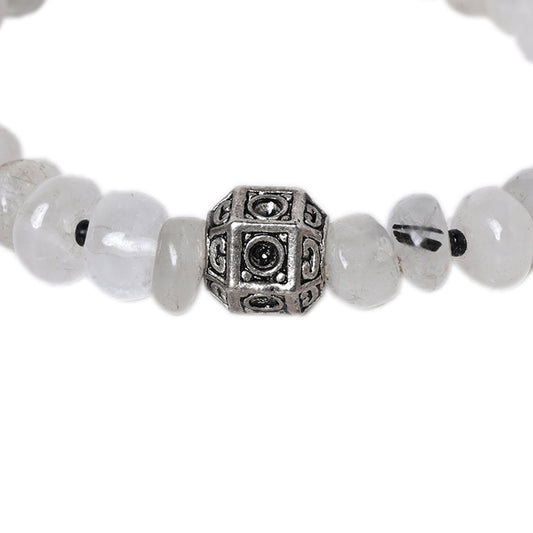 Tourmalinated Certified Gemstone Bracelet