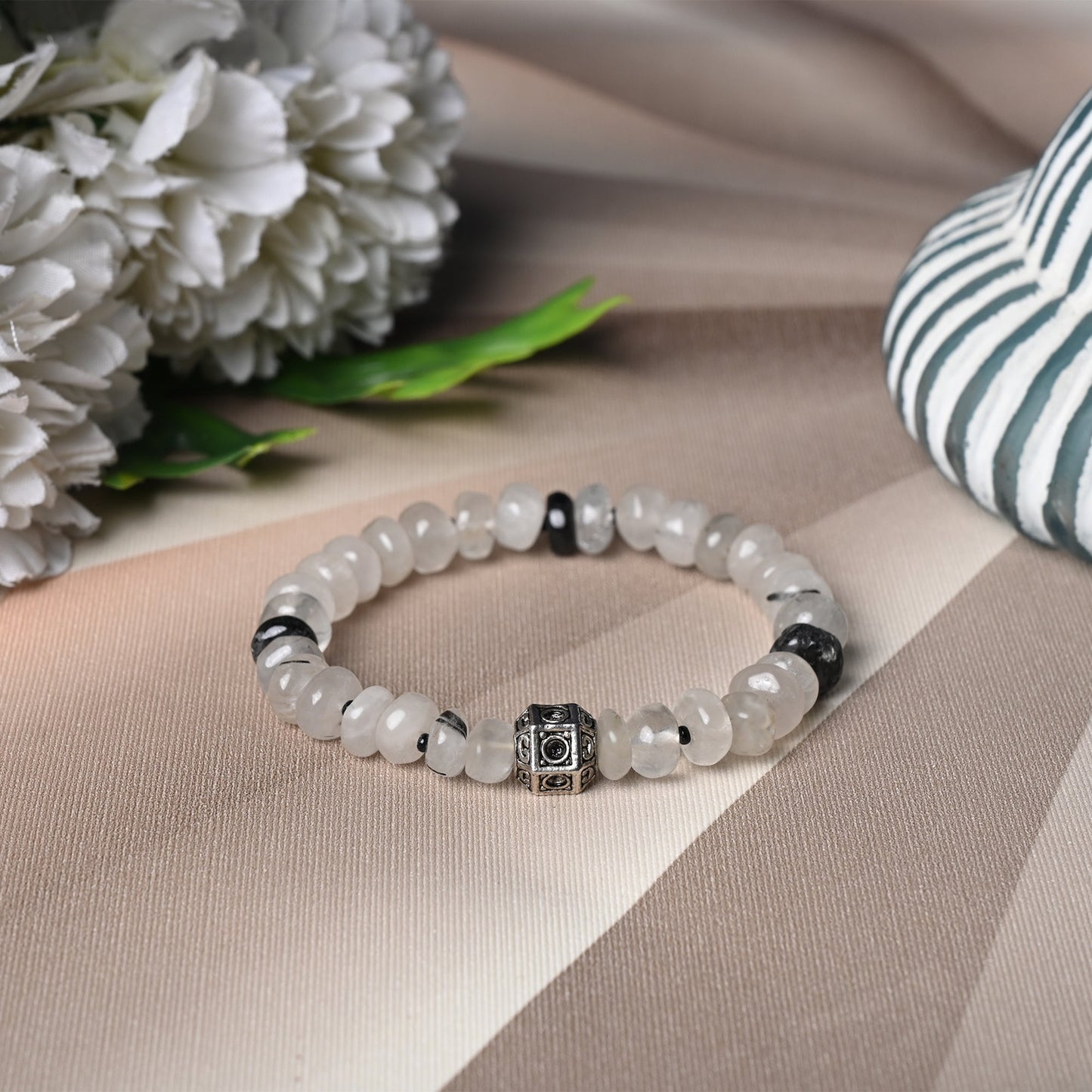 Tourmalinated Certified Gemstone Bracelet