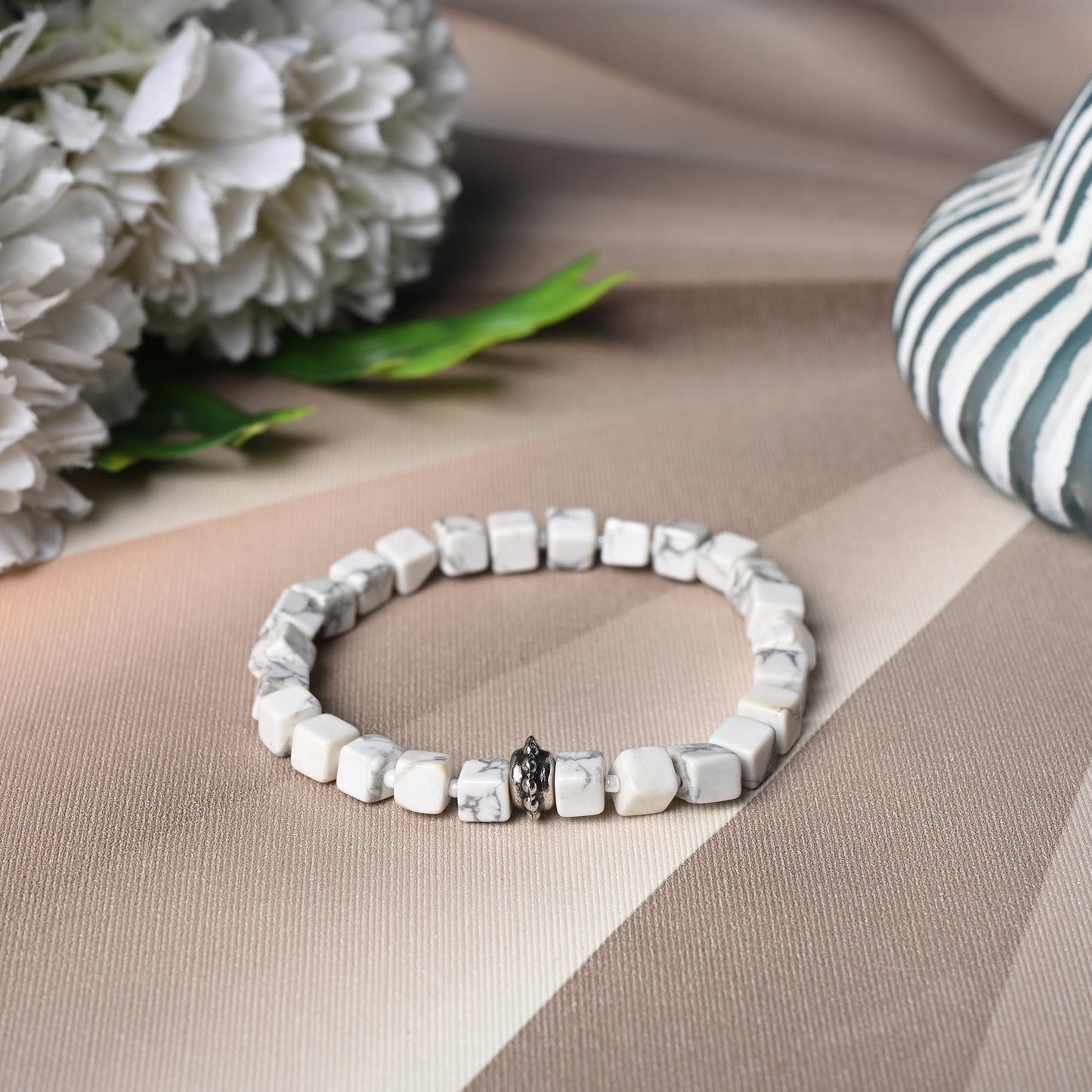 Howlite Stone Certified Gemstone Bracelet