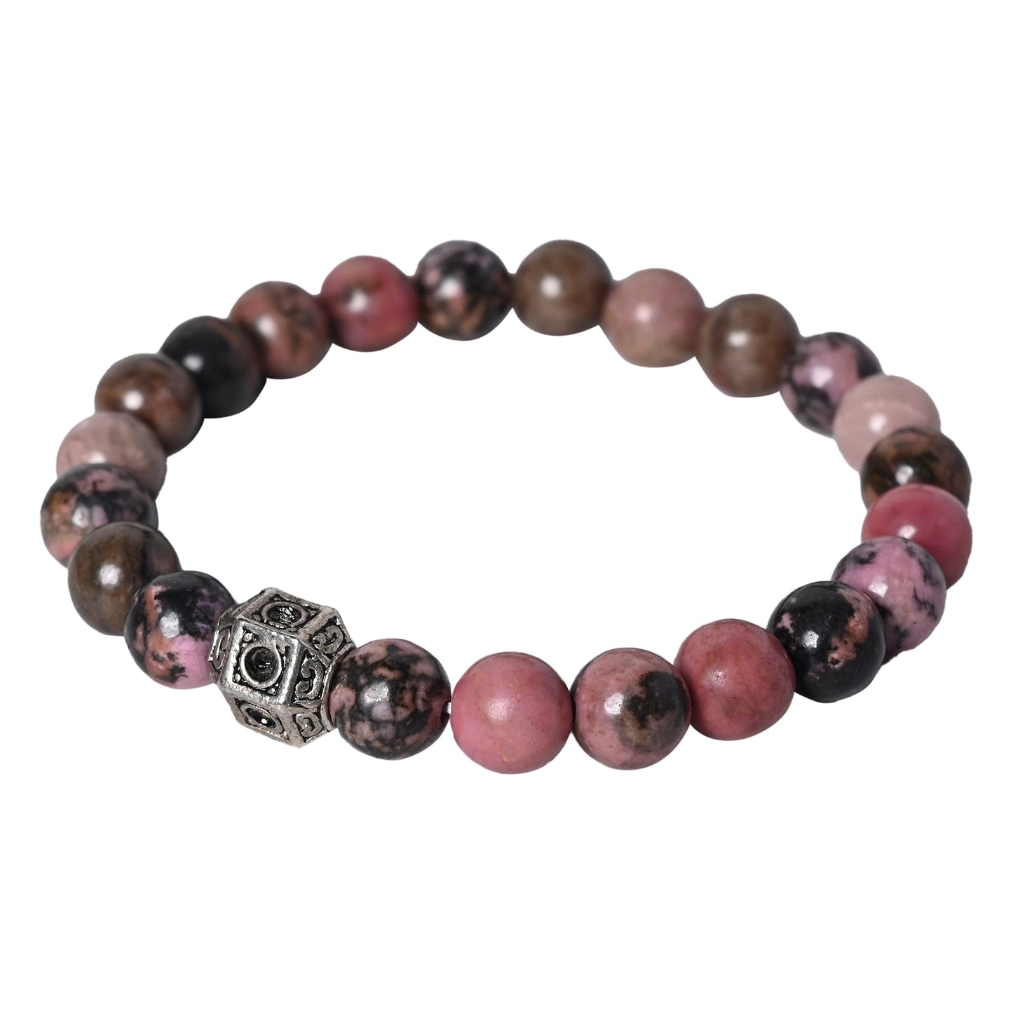 Rhodonite Stone Certified Gemstone Bracelet