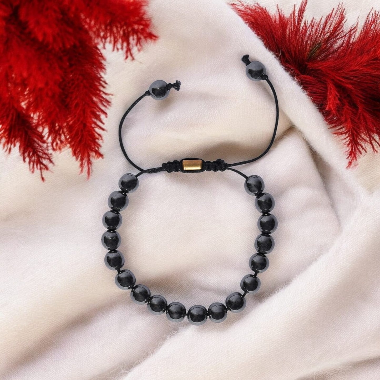 Real Hematite Stone Certified Gemstone Bracelet