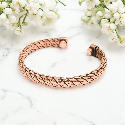 Rope Pure Copper Magnetic Therapy Band Adjustable with Powerful Magnets