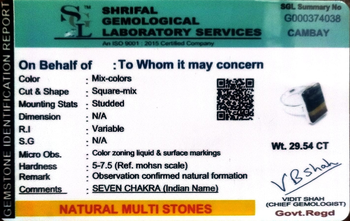 Seven Chakra Adjustable Ring for Energy Balance & Healing Power