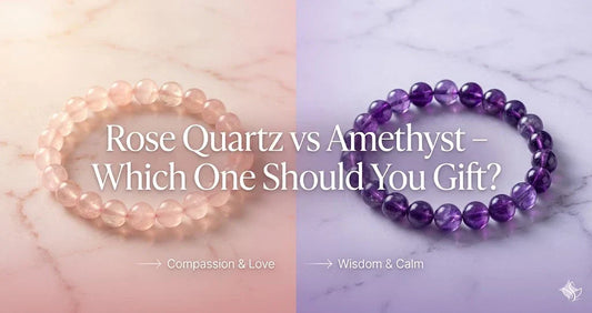 Rose Quartz vs Amethyst Bracelet