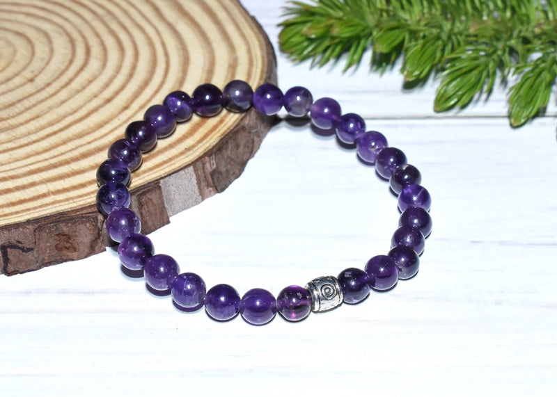 Real Amethyst Stone Certified Gemstone Bracelet