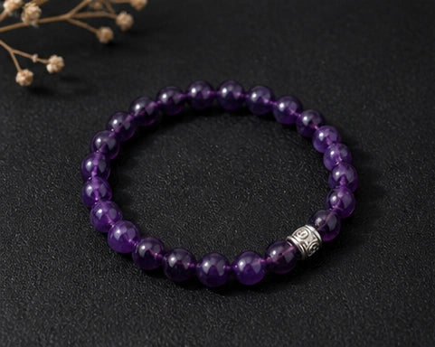 Amethyst Healing Bracelet – Anxiety Relief, Meditation & Positive Energy