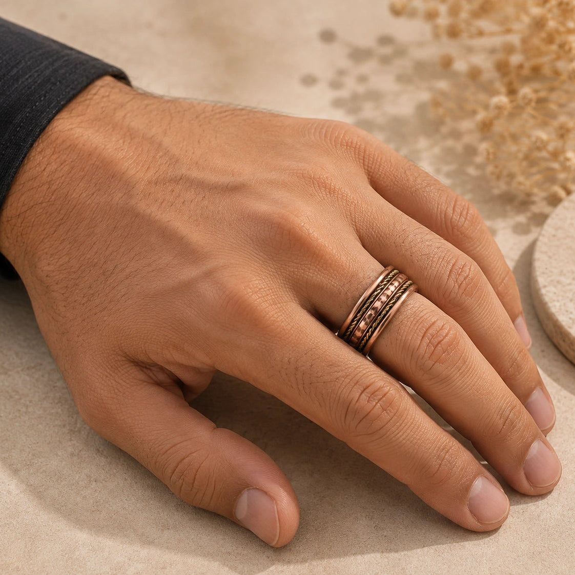 Adjustable Copper Magnetic Elite Ring