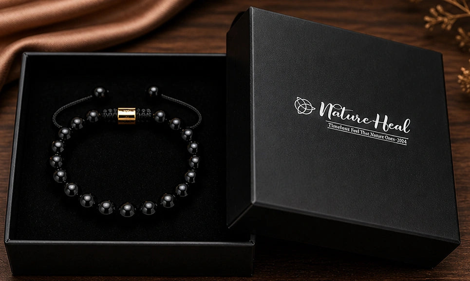 Black Tourmaline Healing Bracelet – Emotional Protection & Energy Cleansing