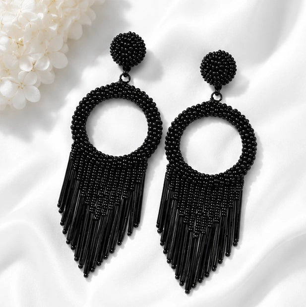 Black Beaded Statement Jewellery Online