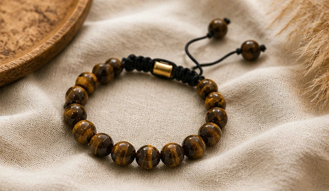 Certified TigerEye Bracelet – Success, Focus & Positive Energy Crystal