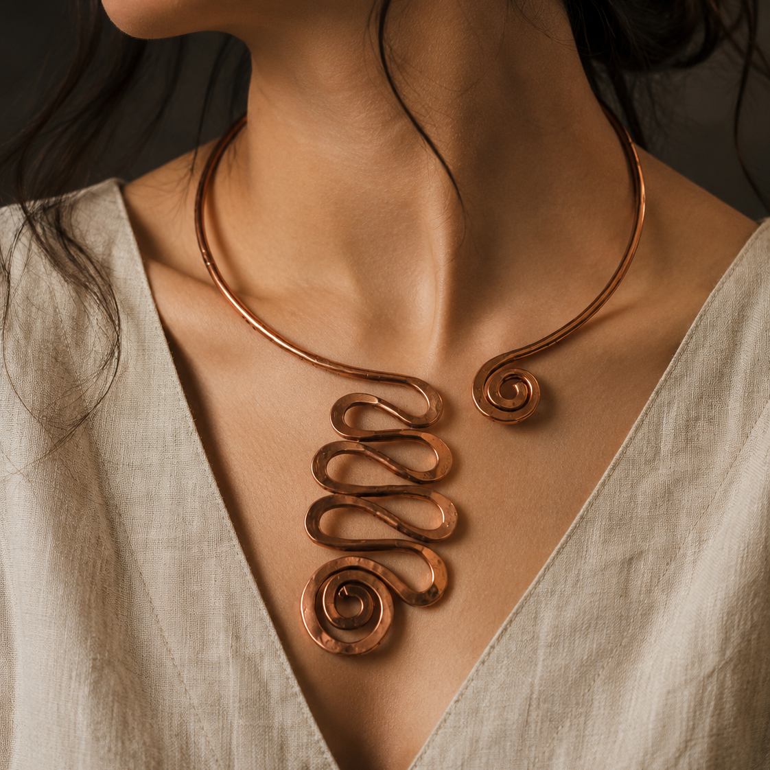 Egyptian Heritage Pure Copper Necklace