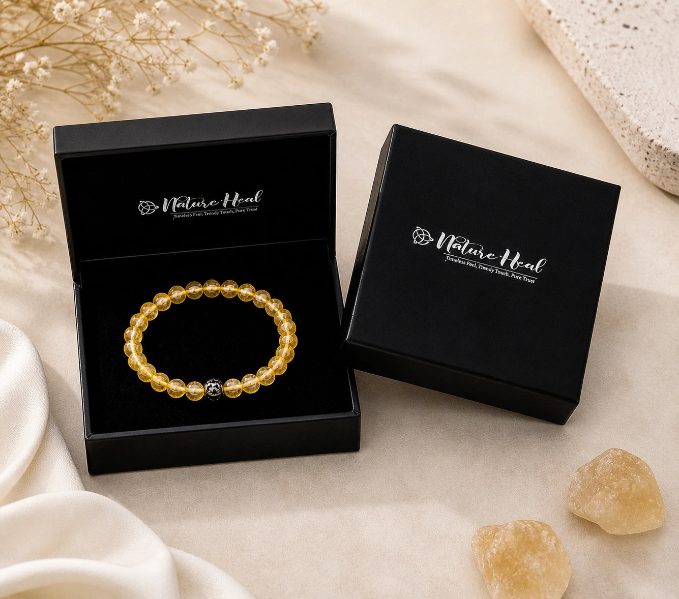 Natural Certified Citrine Bracelet – For Success, Prosperity & Positive Energy
