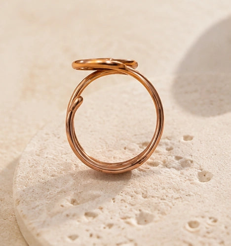 Nature Heal Adjustable Spiral Pure Copper Ring for Women | Handmade Double Spiral Copper Ring | Ayurvedic Wellness Jewelery
