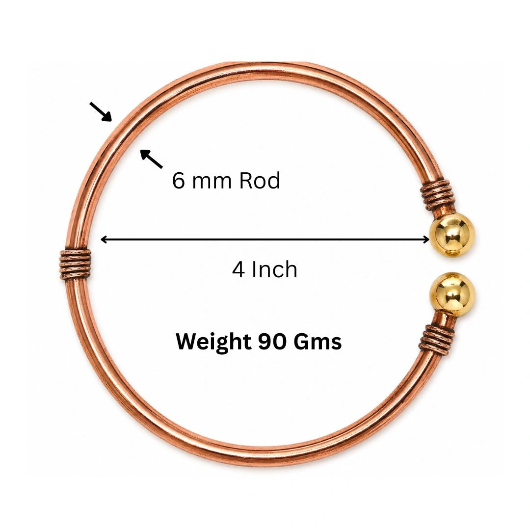 Copper Healing Anklet – Wellness Foot Bracelet for Positive Energy