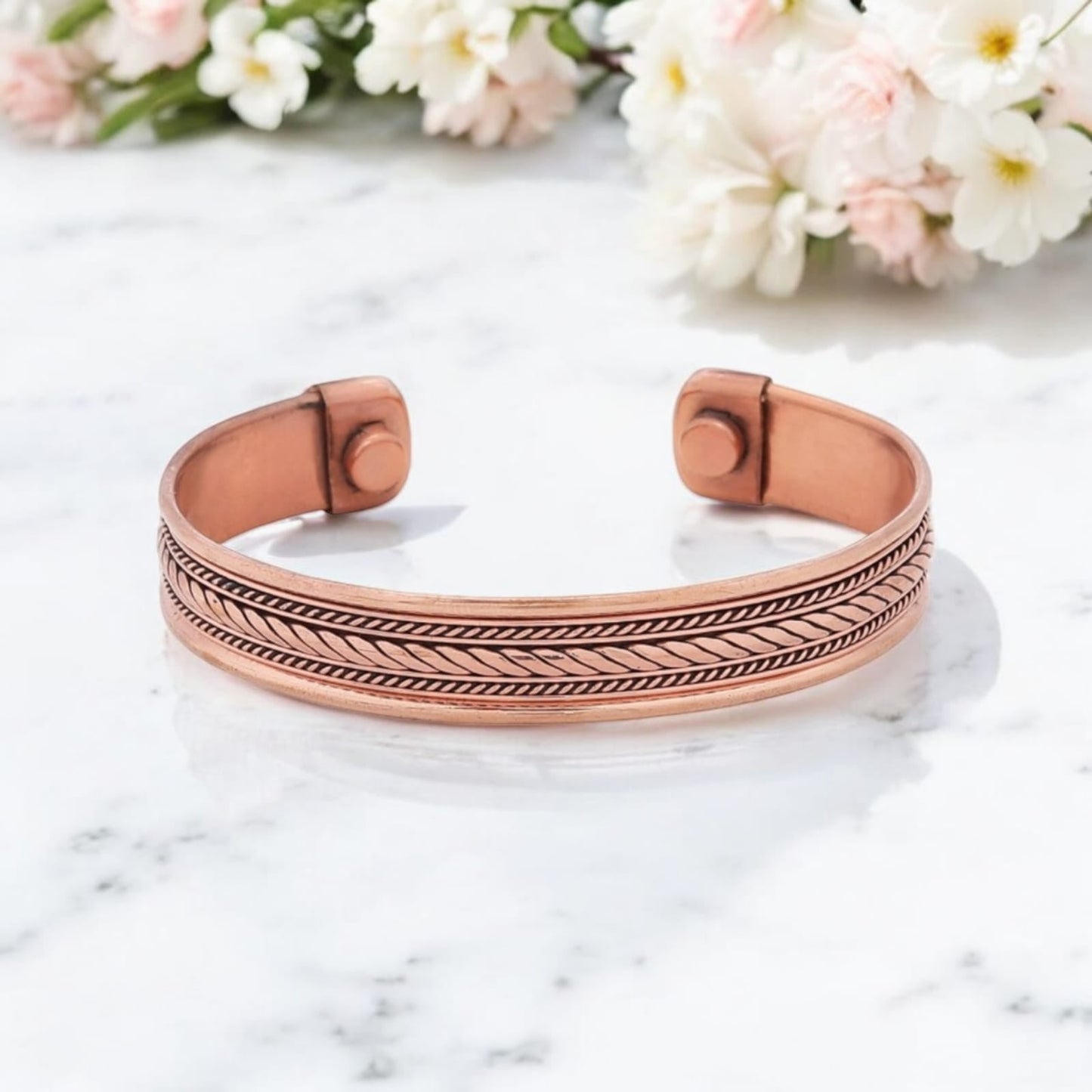 Copper Healing Bracelet/Kada – Natural Wellness Band for Pain Relief & Energy Balance