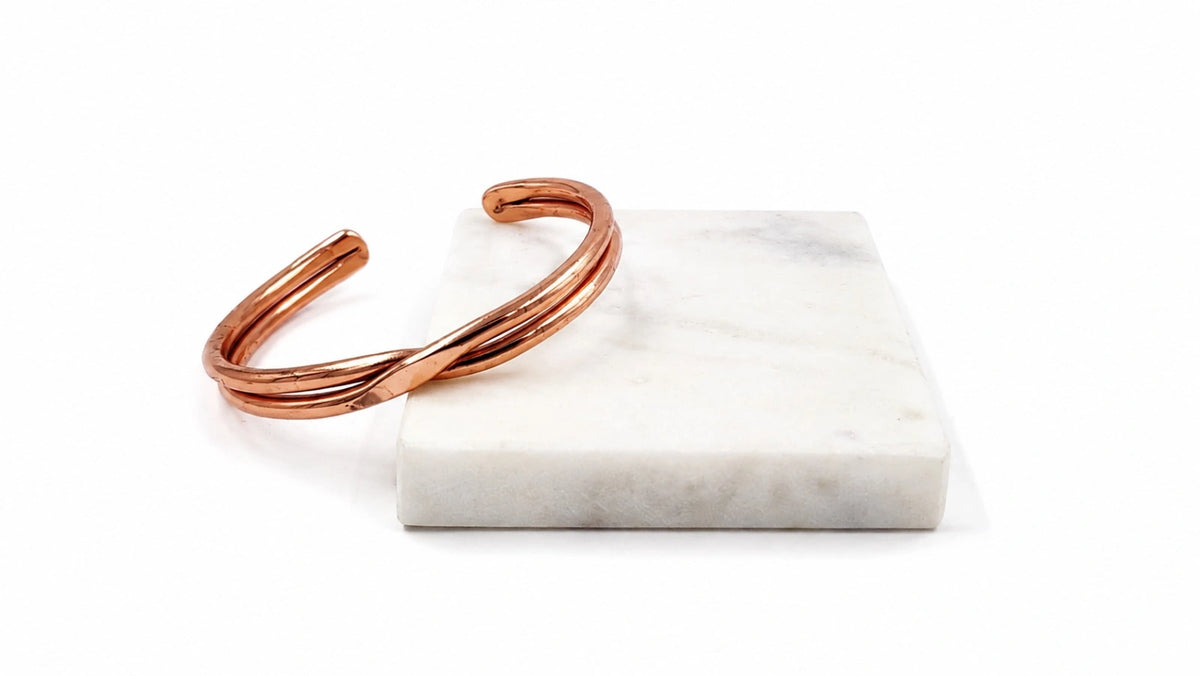 Cross Copper Kada for Men & Women – Ayurvedic Copper Bracelet