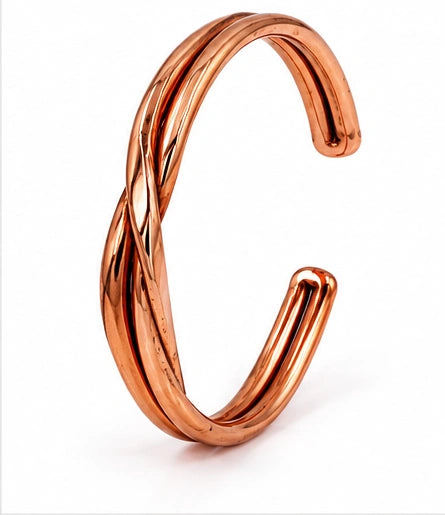 Cross Copper Kada for Men & Women – Ayurvedic Copper Bracelet