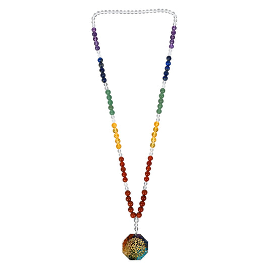 Seven Chakra Healing Crystal Certified Gemstone Mala