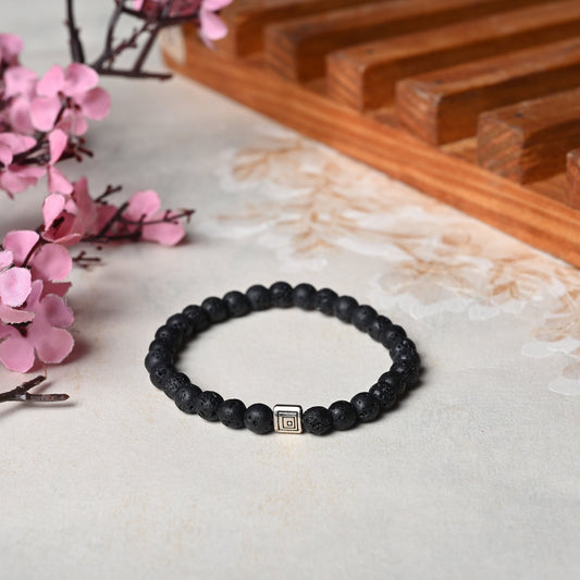 Lava Stone Certified Gemstone Bracelet