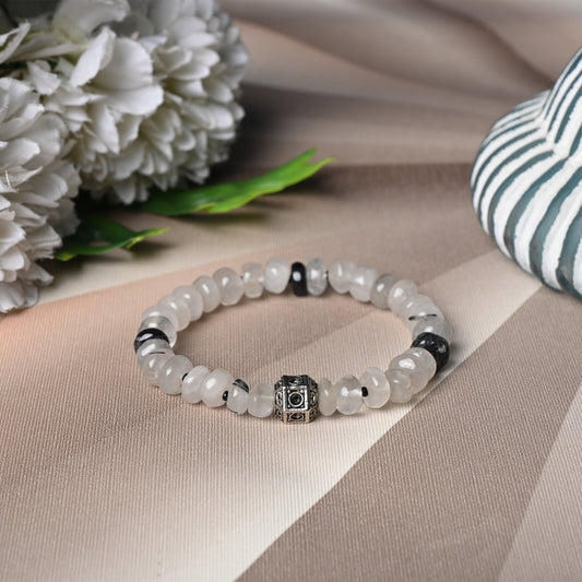 Tourmalinated Certified Gemstone Bracelet