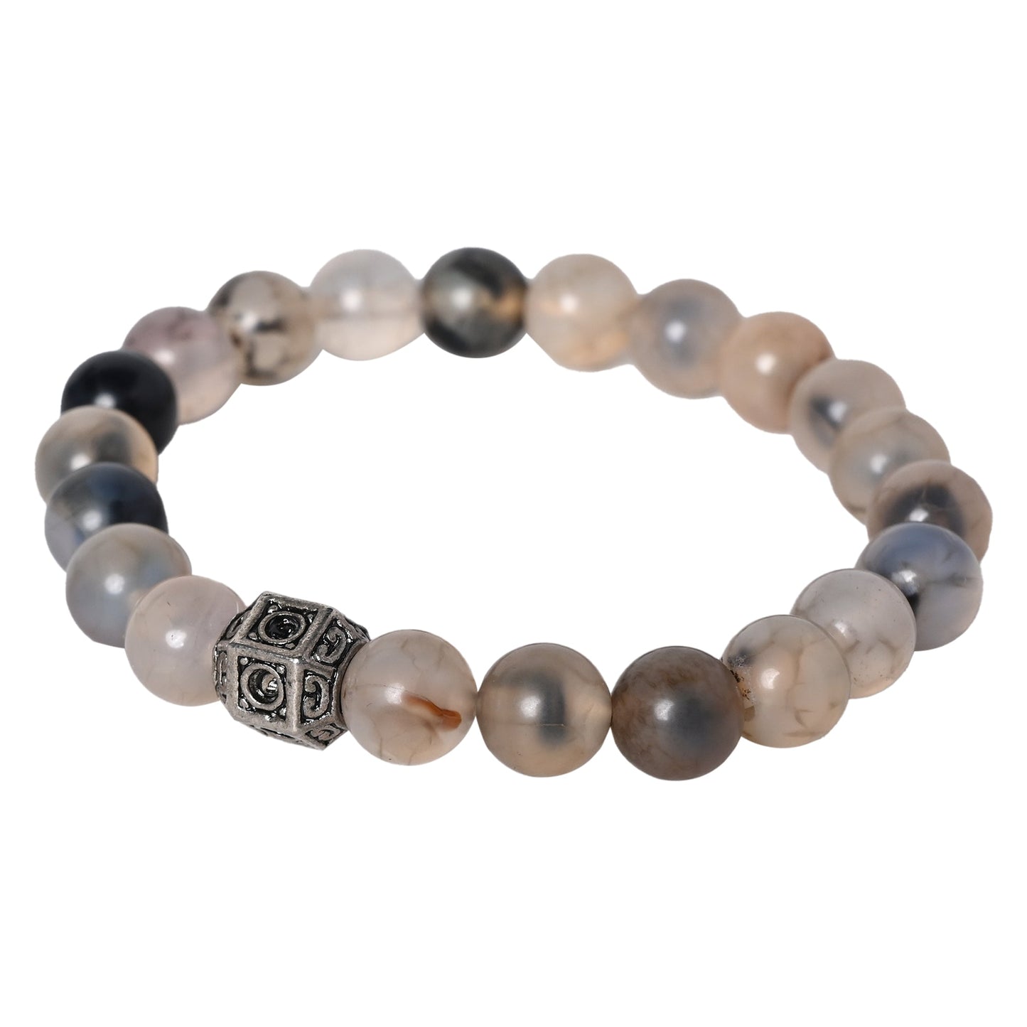 Natural Chalcedony Stone Bracelet for Calmness & Positive Energy