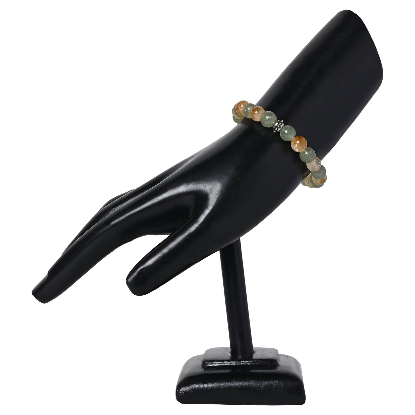 Aventurine and Citrine Certified Gemstone Bracelet