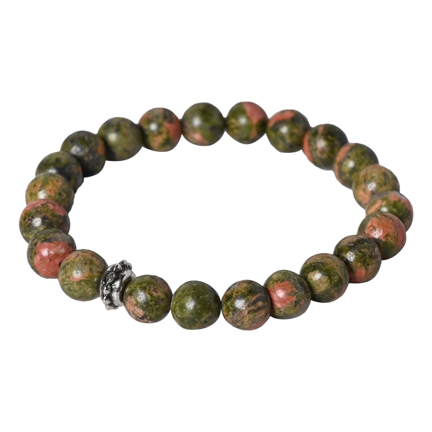 Unakite Stone Certified Gemstone Bracelet