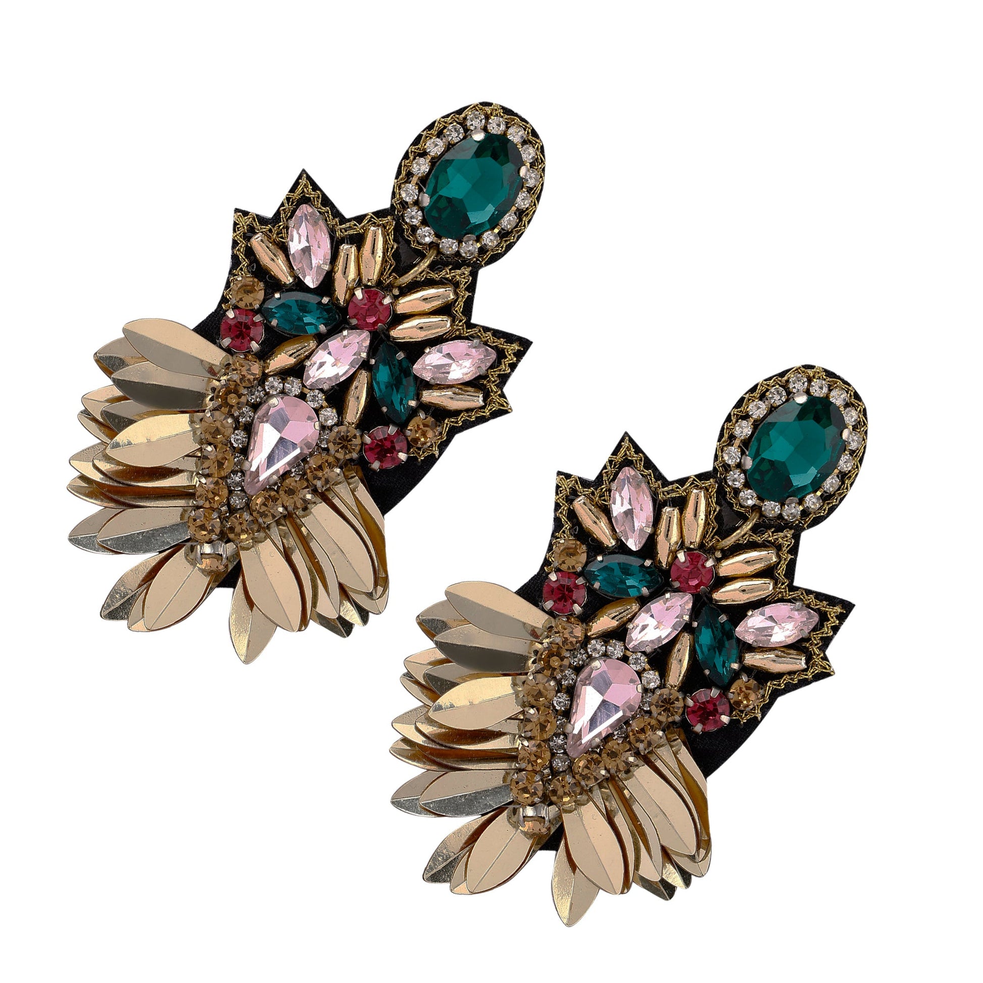 Designer Gold-Tone Party Wear Earrings