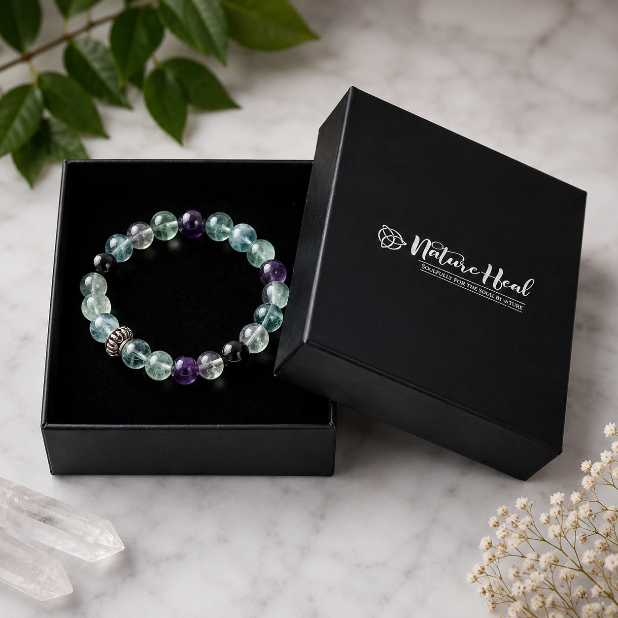 FLOURITE_Emotional Balance Crystal Bracelet