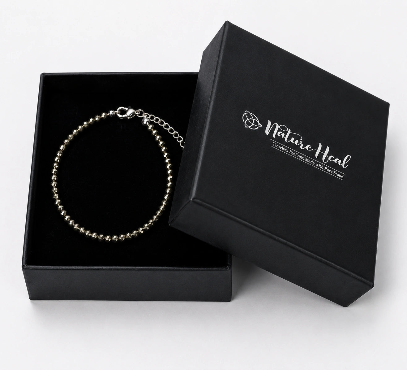 Healing Pyrite Anklet for Luck & Protection
