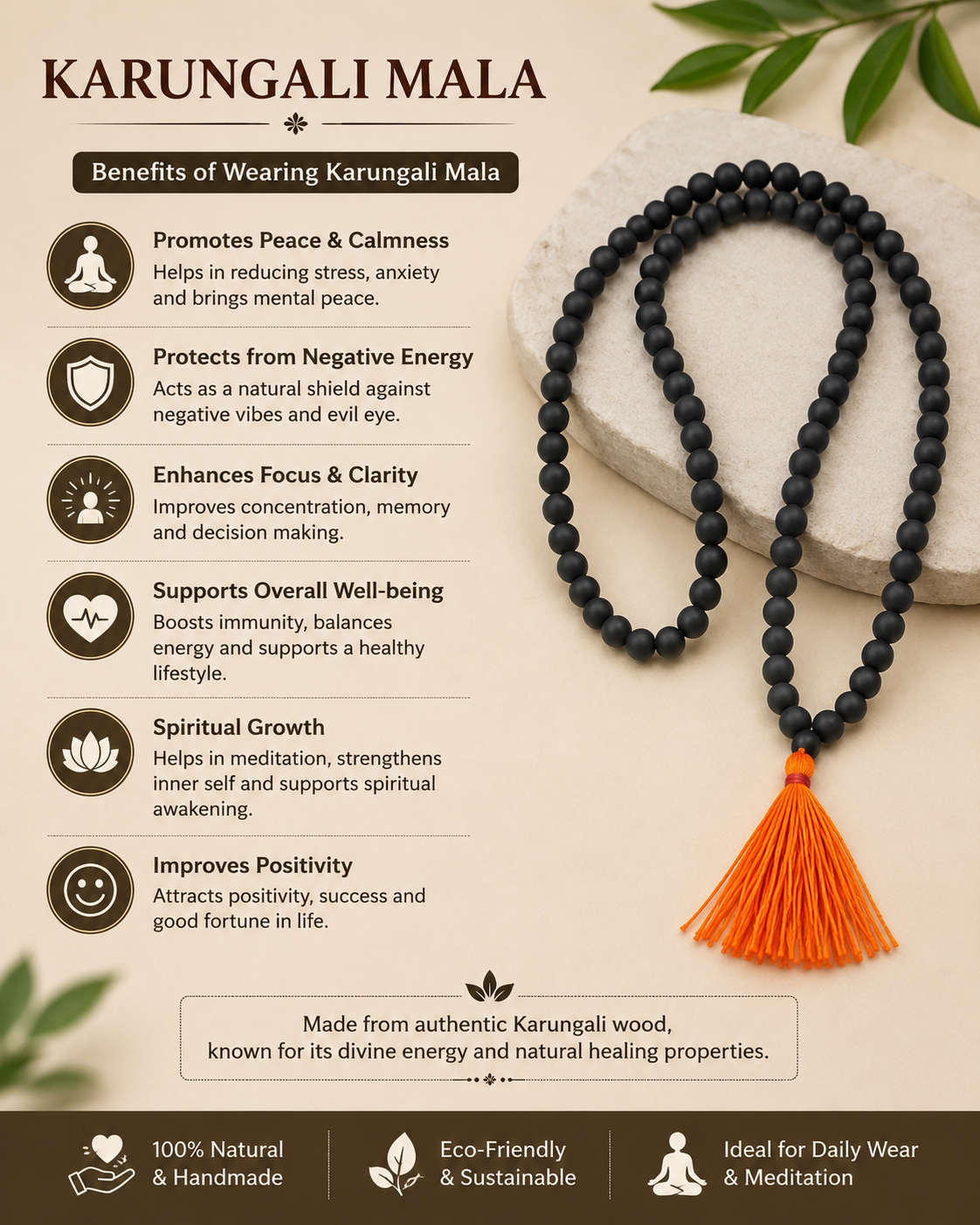 Karungali Mala for Peace, Strength & Harmony