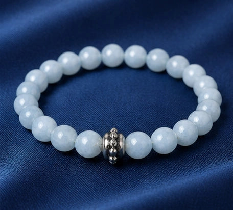 Natural Aquamarine Stone Bracelet