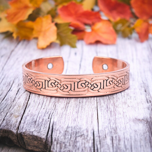 Natural Copper Healing Kada. Unisex magnetic cuff for energy alignment, emotional health & everyday comfort.