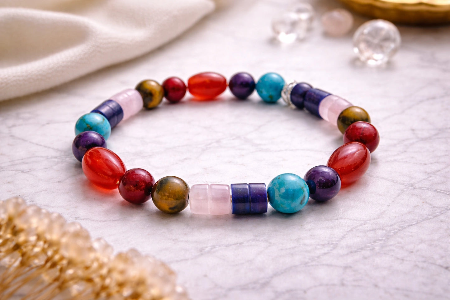 Natural Gemstone Chakra Bracelet