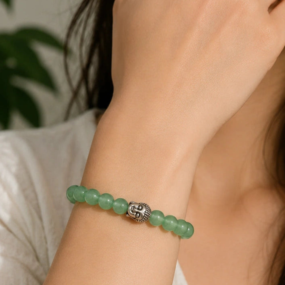 Natural Green Aventurine Bracelet for Luck & Prosperity
