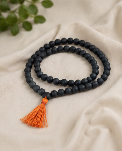 Natural Karungali Beads Mala for Meditation