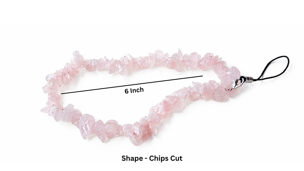 Natural Rose Quartz Mobile Charm for Love