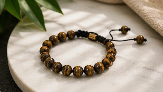 Natural Tiger Eye Bracelet – Success, Focus & Positive Energy Crystal