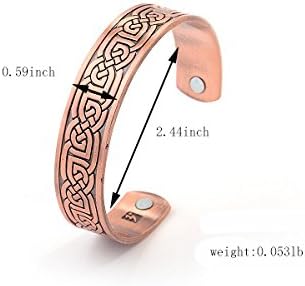 Pure Copper Healing Kada. Unisex magnetic cuff for energy balance, pain relief, and emotional wellness.