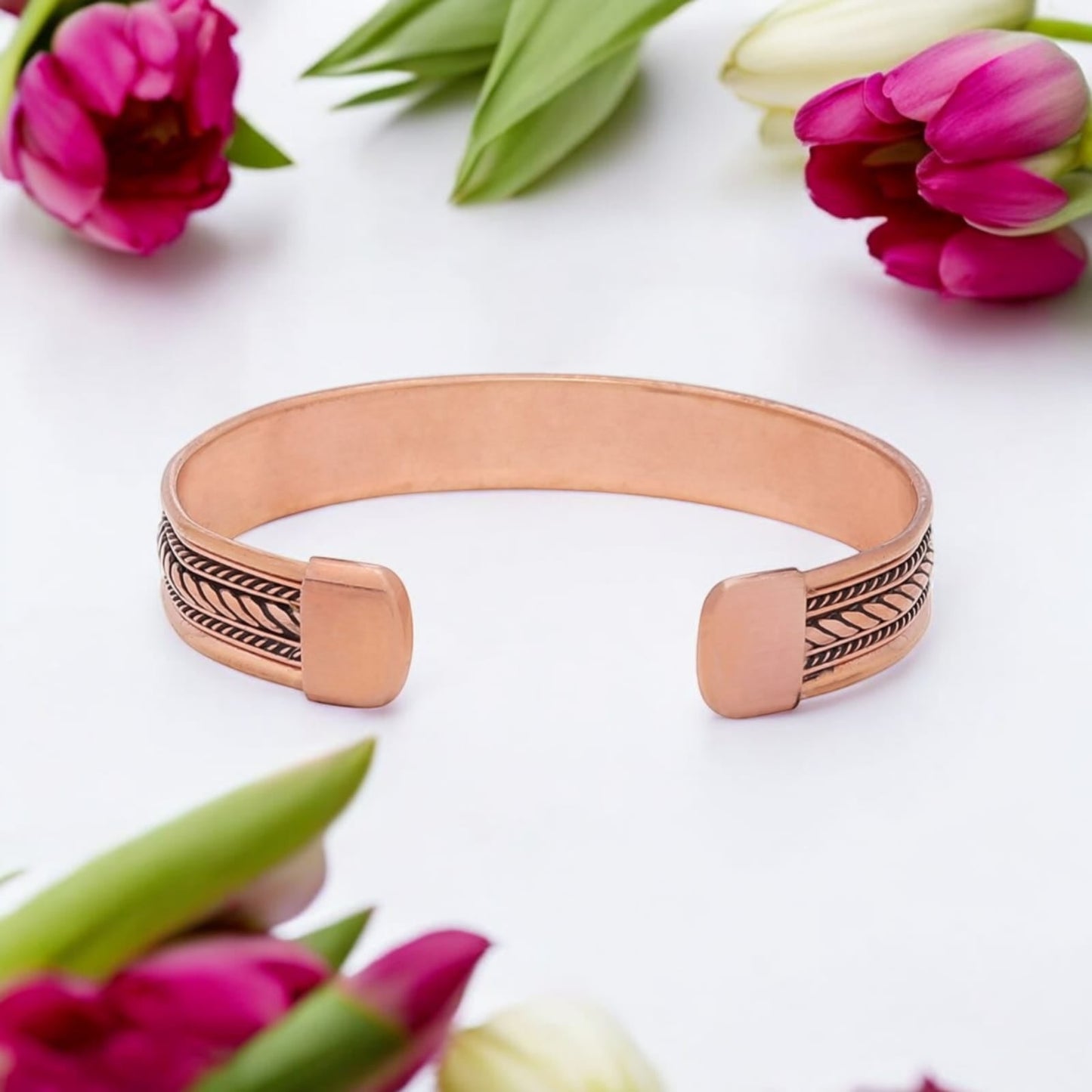 Pure Copper Kada – Ayurvedic Healing Bracelet for Joint Pain & Positive Energy