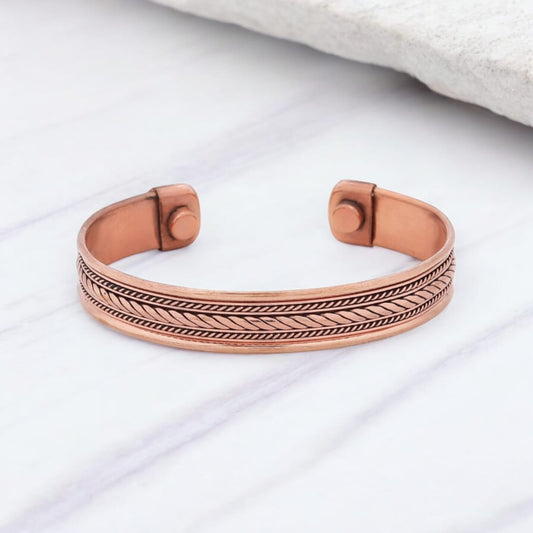 Pure Copper Kada for Men & Women – Healing Bracelet for Body, Mind & Emotional Balance