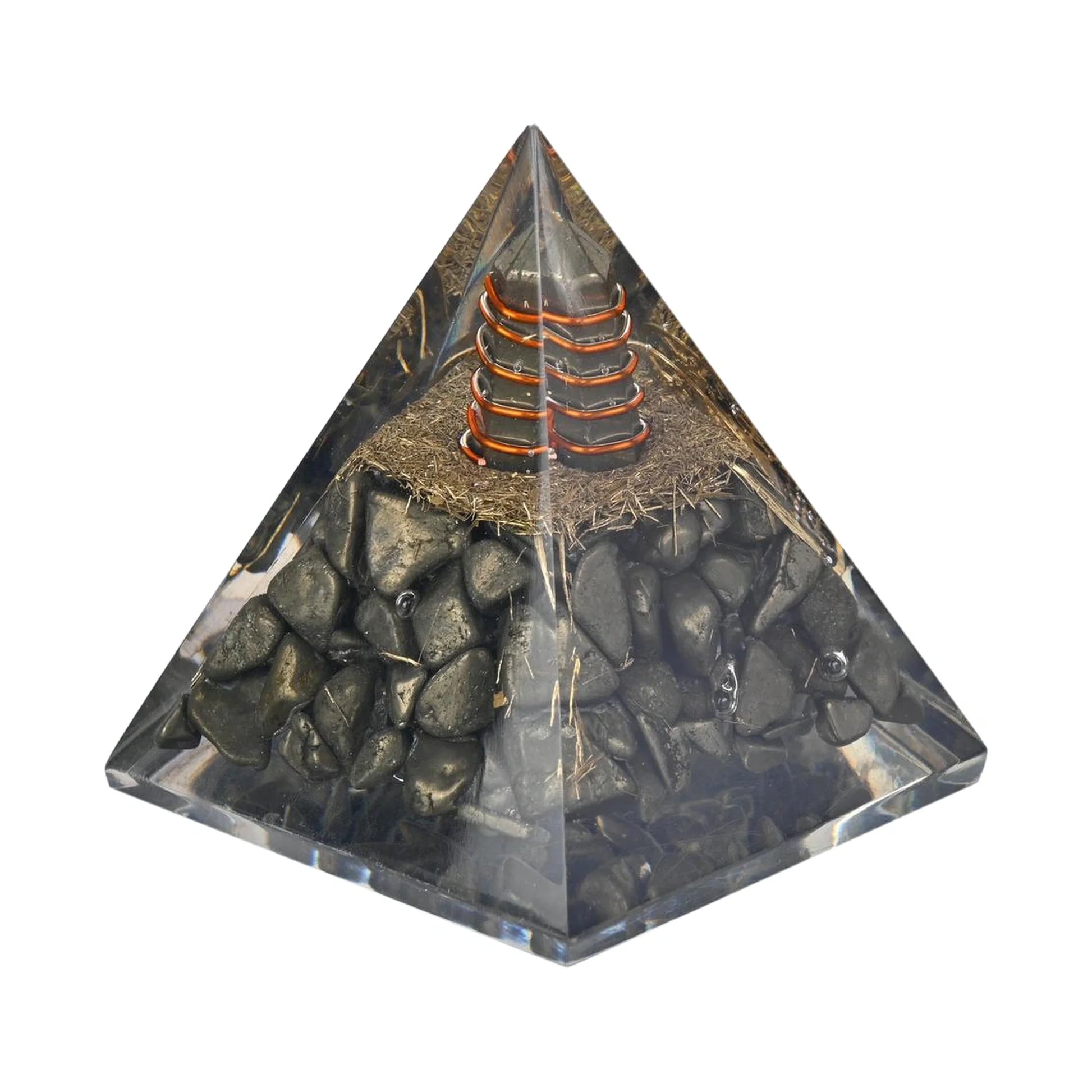 Pyrite Money Magnet Pyramid – Boost Confidence & Business Success
