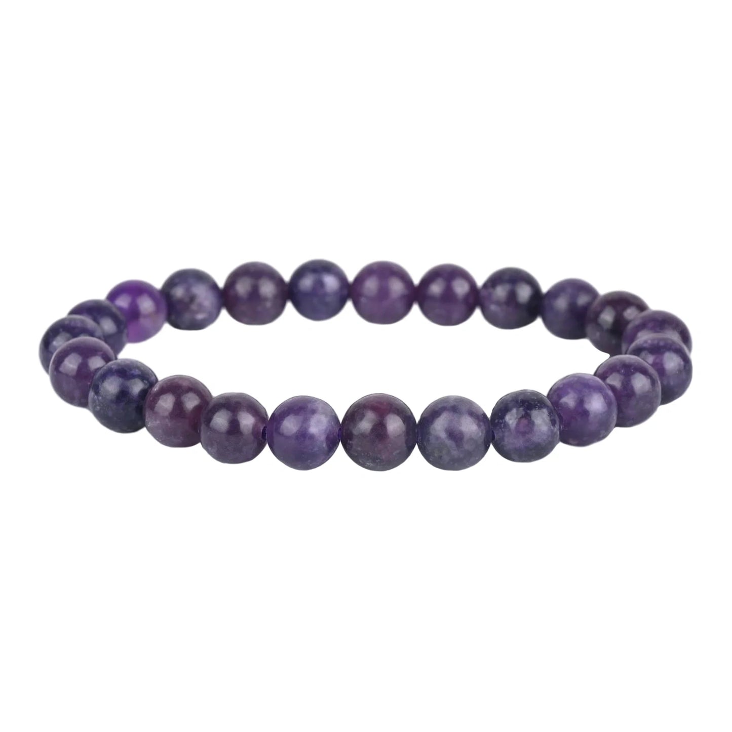 Real lepidolite crystal bracelet