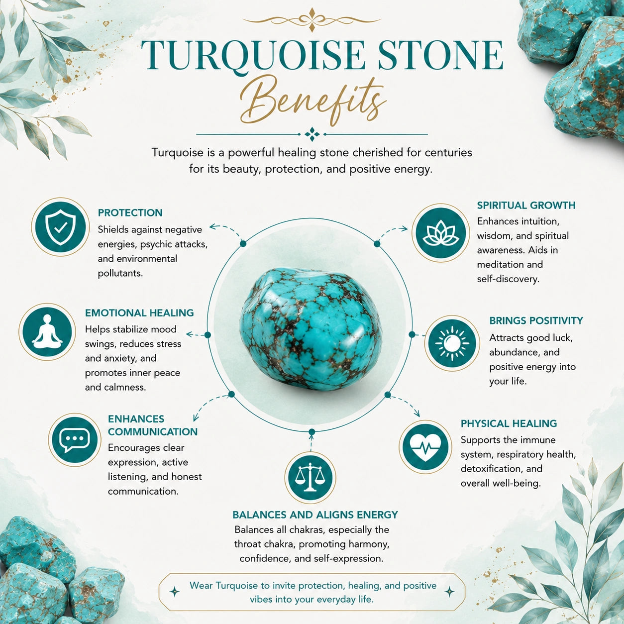 Certified Turquoise Irani Feeroza Adjustable Ring for Healing & Positive Energy
