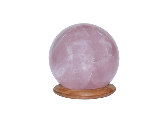 Original Rose Quartz Certified Gemstone Ball
